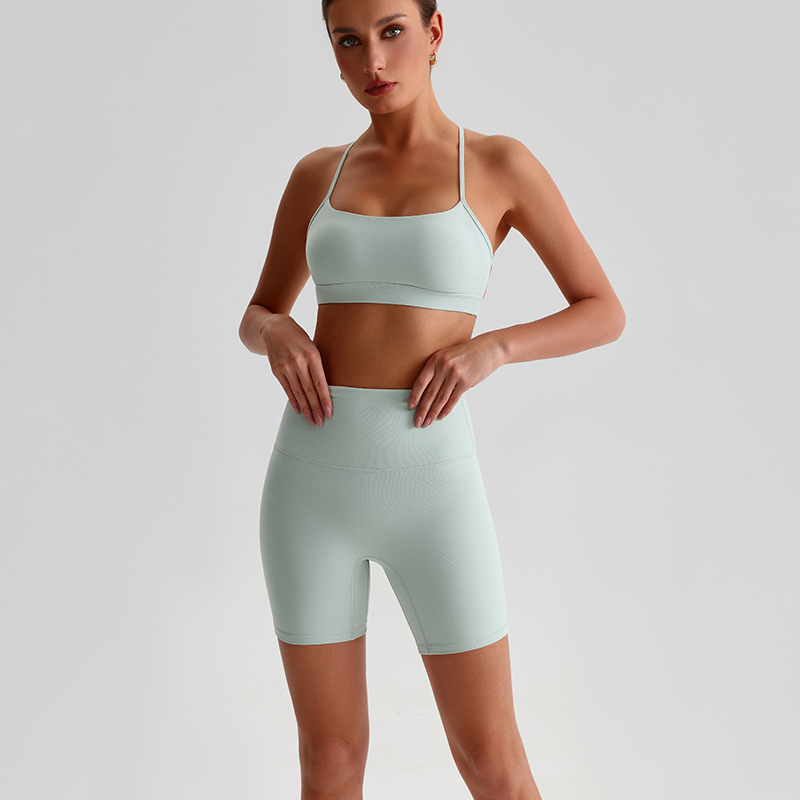 Pilates Yoga Leggings - Solid Color High Impact Solid Gym