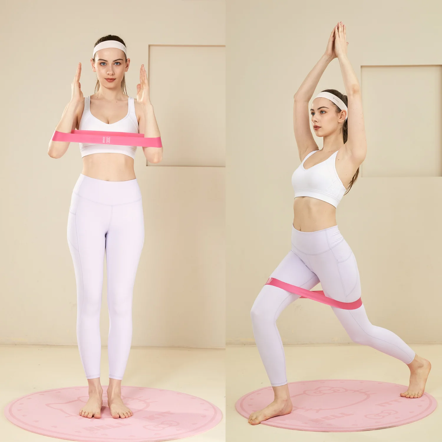 Elastic Fitness Resistance Ban - Pilates Yoga Difference 评论和价格