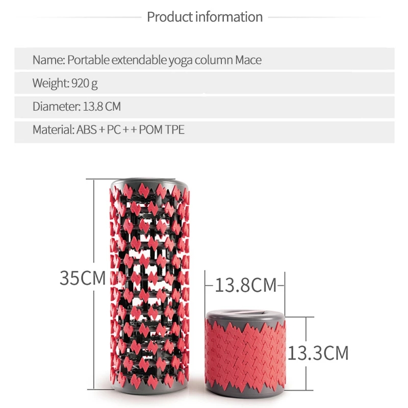 New Telescopic Roller Yoga Col - Pilates Yoga Roller 评论和价格