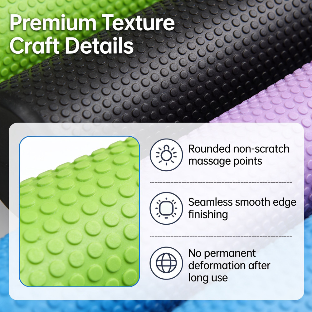 Yoga Roller Round EVA Foam Cyl - Pilates Yoga Roller 评论和价格