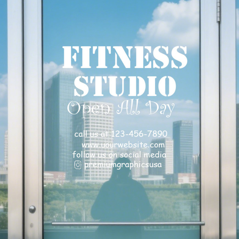 Customizable Studio Window Dec - Pilates Yoga Or Gym 评论和价格