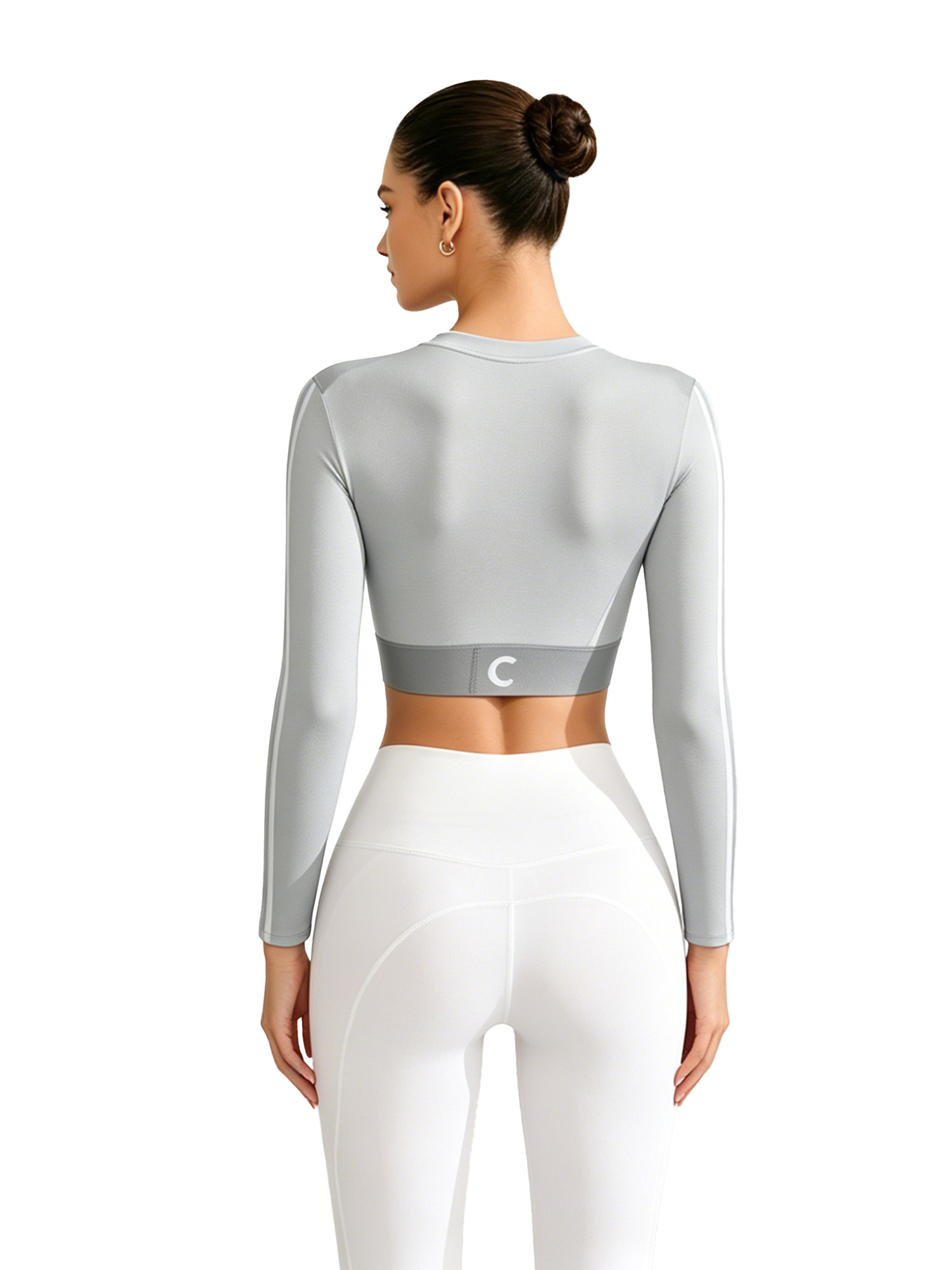 Women's Yoga Crop Top Sleeve L - Pilates Yoga Top 评论和价格