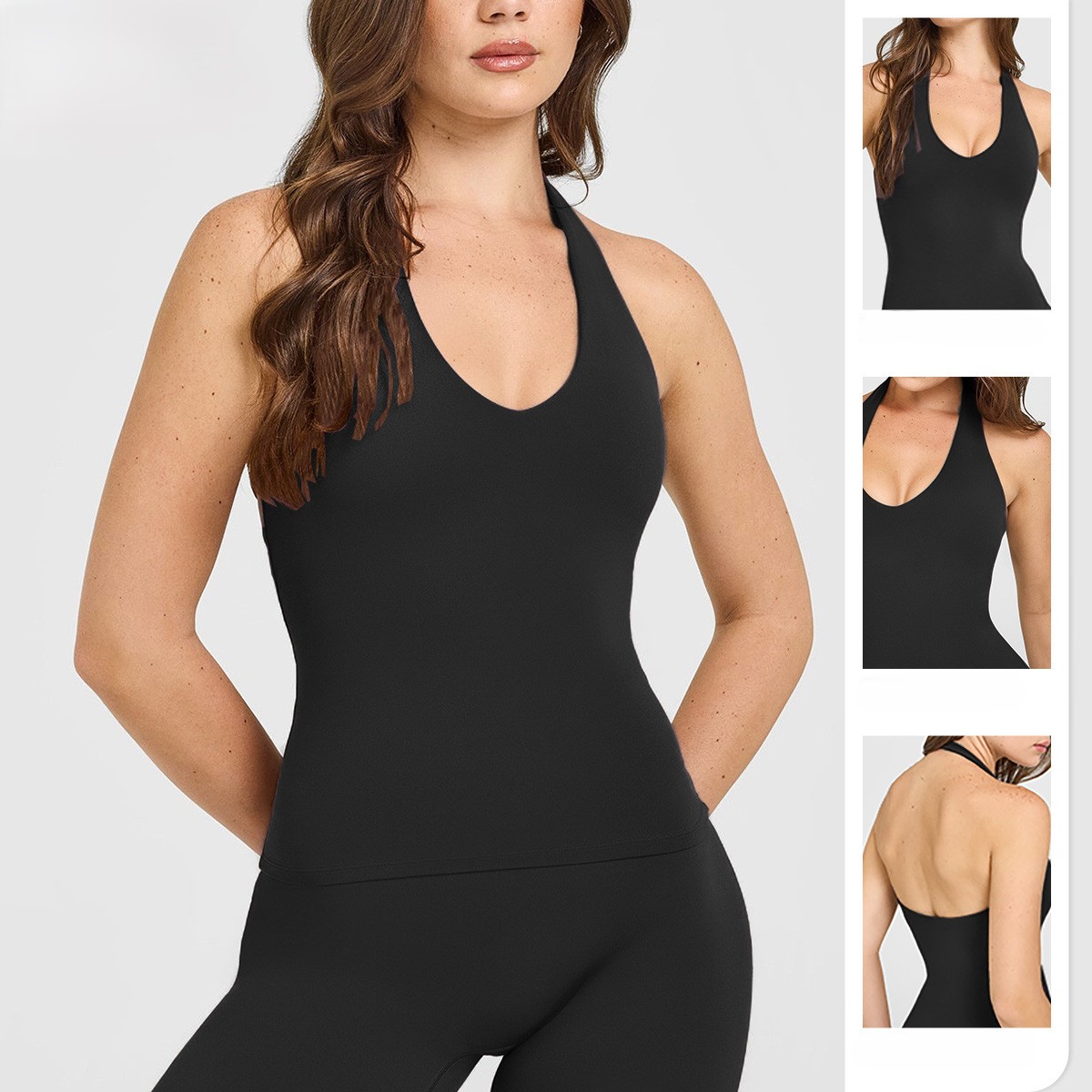 Naked Feel Halter Neck Yoga Sp - Pilates Yoga Top 评论和价格