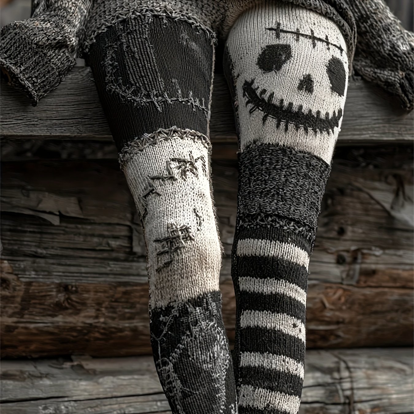 Women Halloween Skeleton Print - Pilates Yoga Leggings 评论和价格