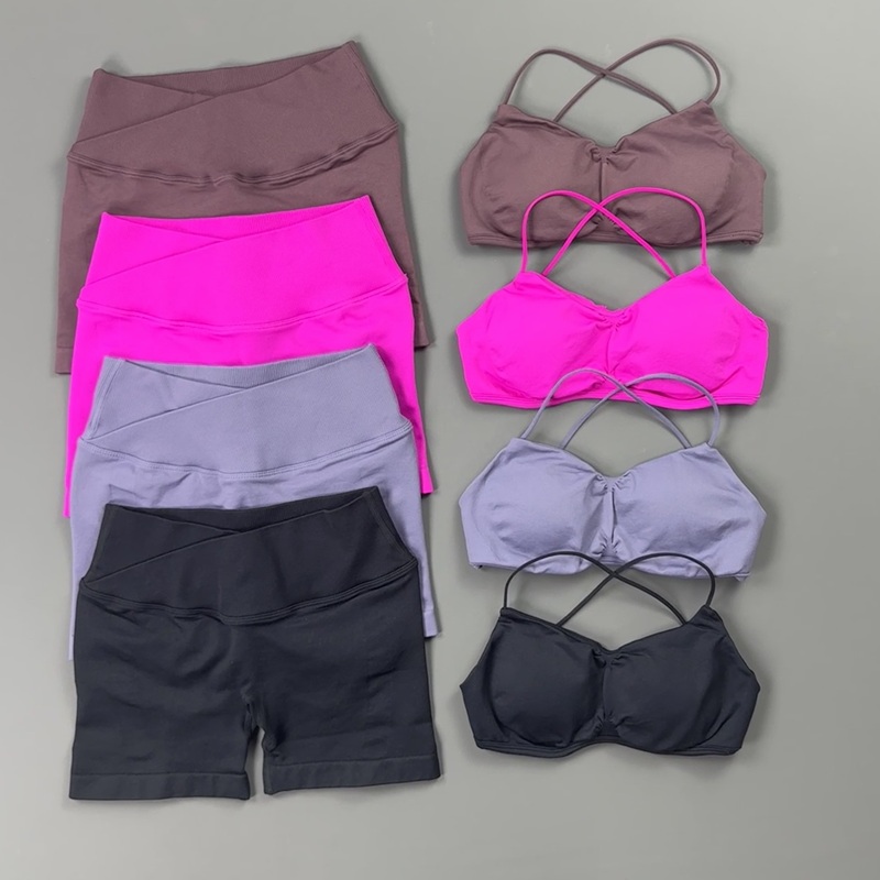 2 Pieces Sports Set Women Thin - Pilates Yoga Top 评论和价格
