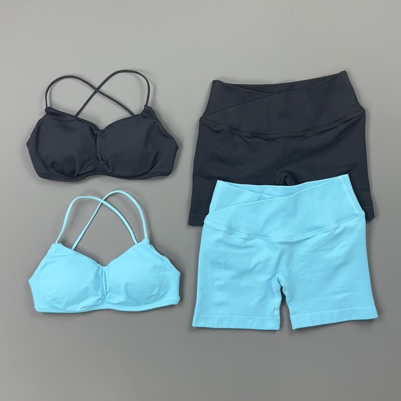 2 Pieces Sports Set Women Thin - Pilates Yoga Top 评论和价格