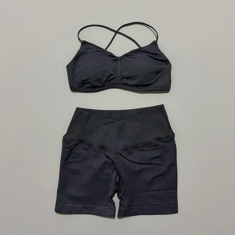 2 Pieces Sports Set Women Thin - Pilates Yoga Top 评论和价格